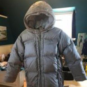Old Navy silver puffer jacket